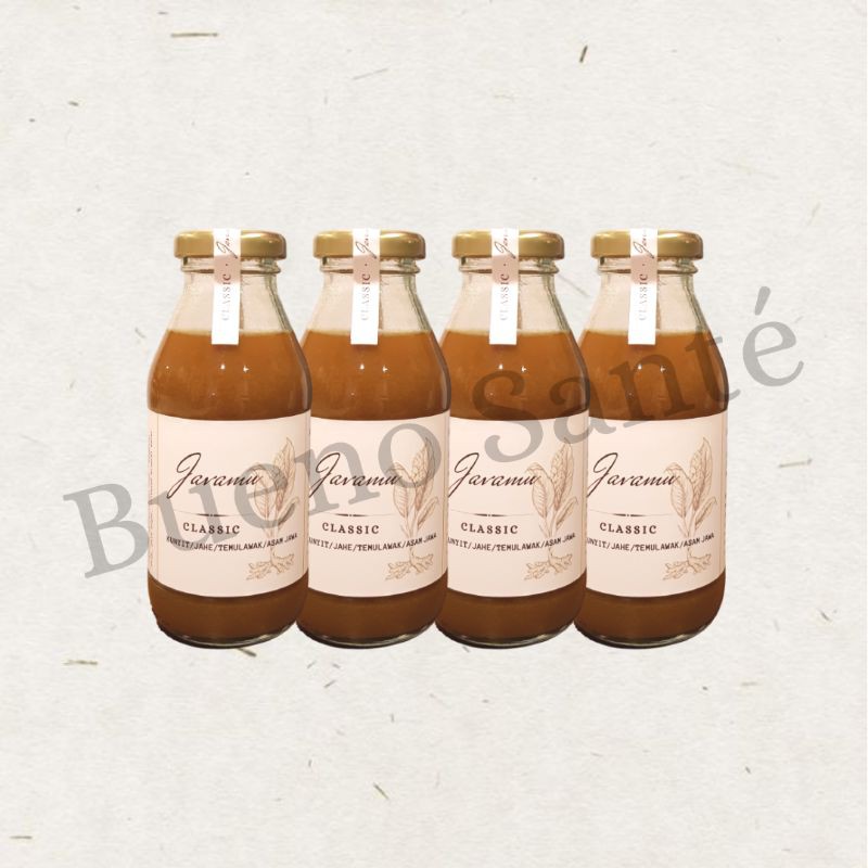 

JAVAMU Bundle of Four, Minuman Jamu Tradisional 270 ml (kunyit, jahe, temulawak, asam jawa)