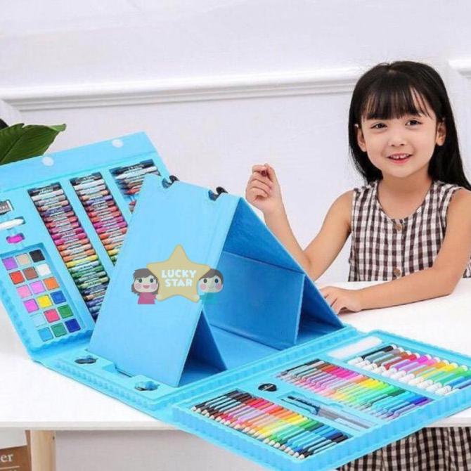 

Crayon Anak Set 208 Pcs Pensil Warna Alat Lukis Set Crayon Set