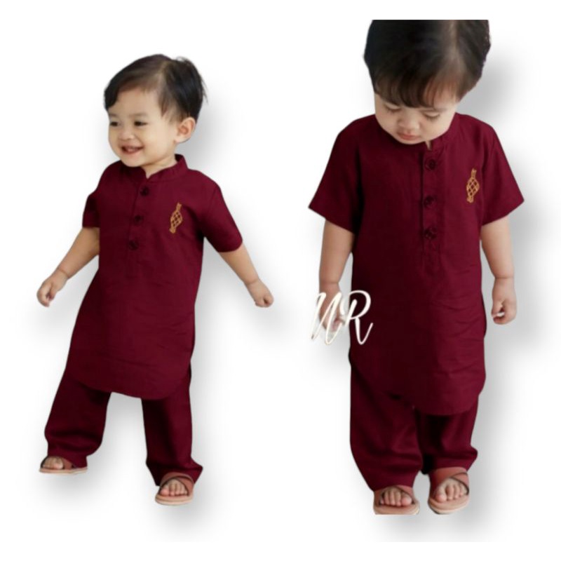 Setelan Baju Koko Anak Laki Laki 4-5 Tahun Trend Baju lebaran 2022 Koko Modern Kurta Pakistan Set Ki