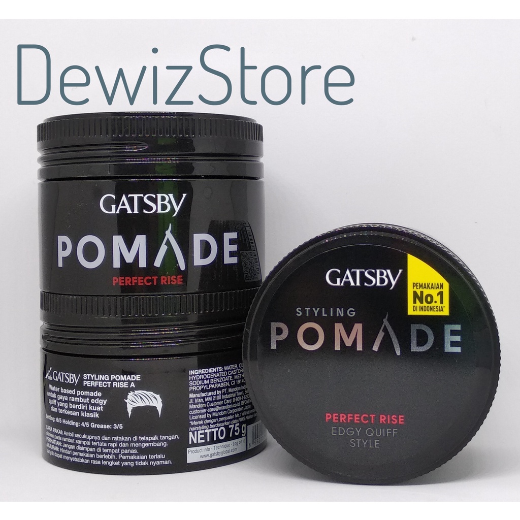 GATSBY STYLING POMADE PERFECT RISE (EDGY QUIFF) - 75GR