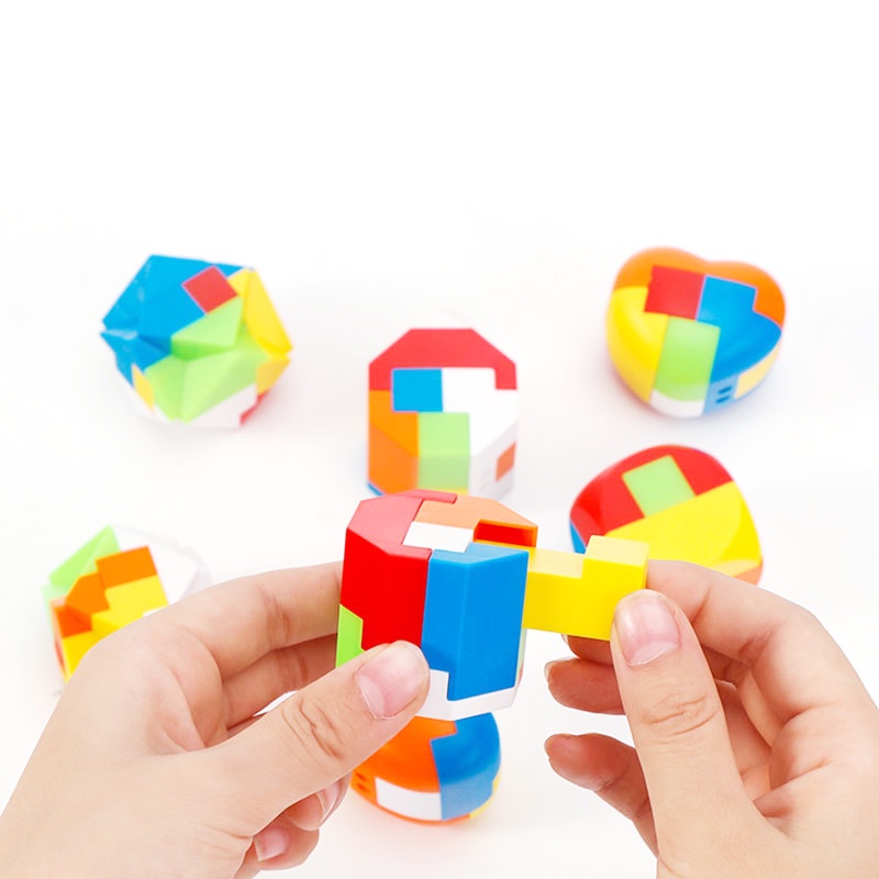 Kong Ming Luban Lock Mainan Puzzle Jigsaw Balok Geometri 3D Untuk Asah Otakiqedukasi Anak