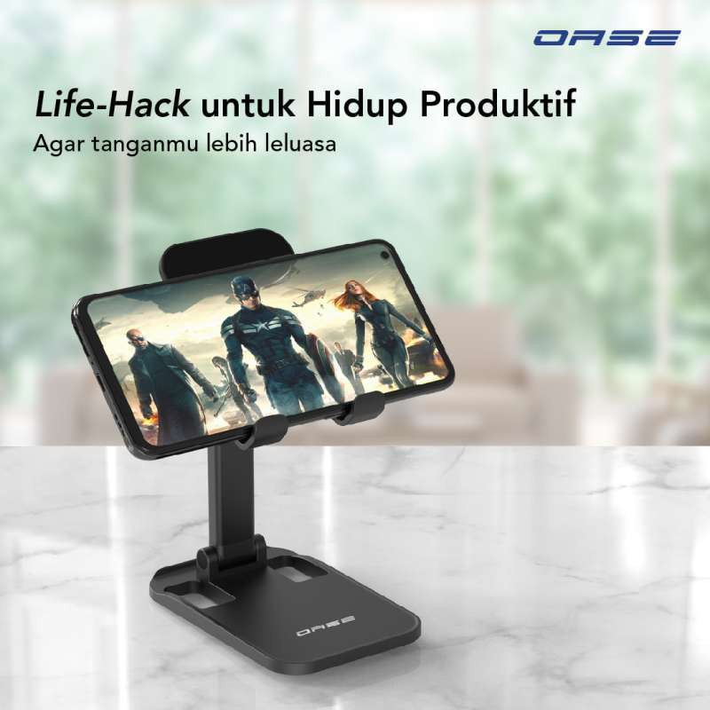 OASE DM-D2 Phone 1 Pro Gadget Desk Holder Portable iphone Android Adjustable Stand Garansi Resmi