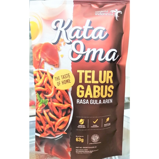 

Kata Oma Telur Gabus Gula Aren 63gr