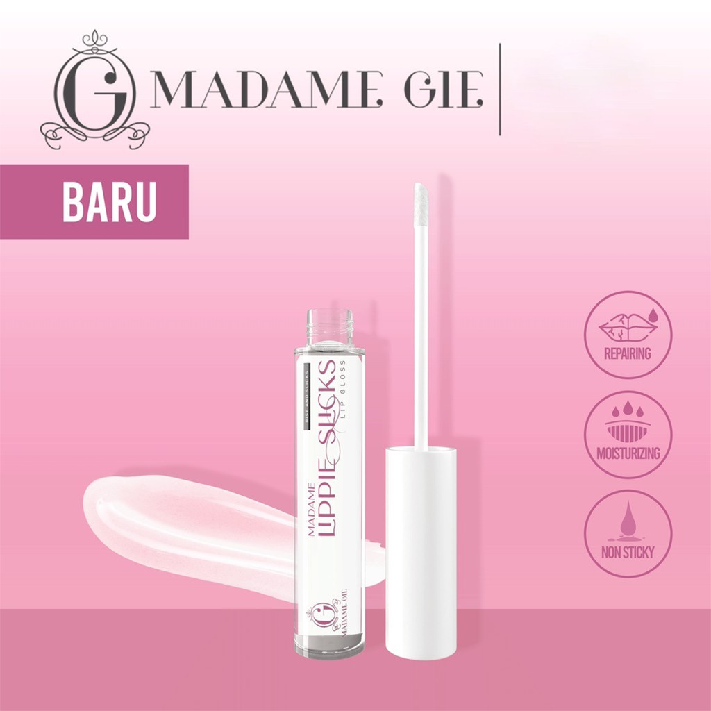 Madame Gie Lippie Slick (Lip Gloss) Original BPOM