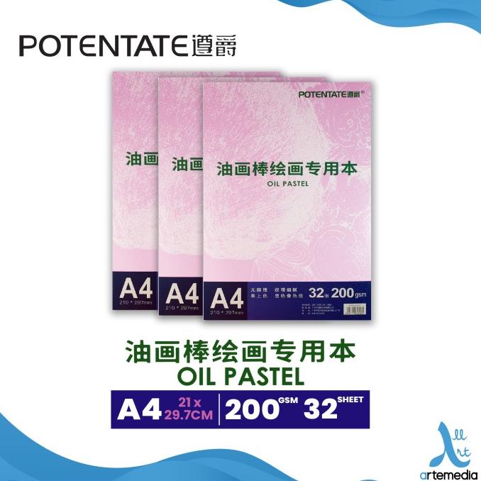 

Kertas Gambar Potentate A4 Oil Pastel Paper Sketch Pad