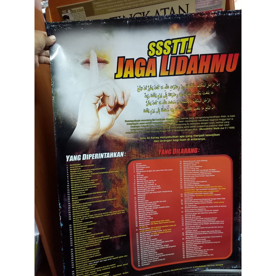 Poster SSSTT JAGA LIDAHMU