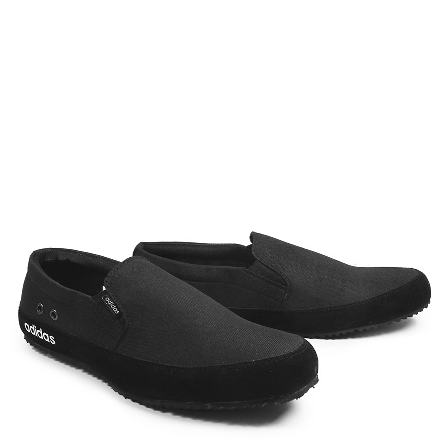 BIG SALE Sepatu Slip On Pria Adidas MASTER Hitam Spatu Casual Slop Pria Keren / Sepatu Selop Cowok