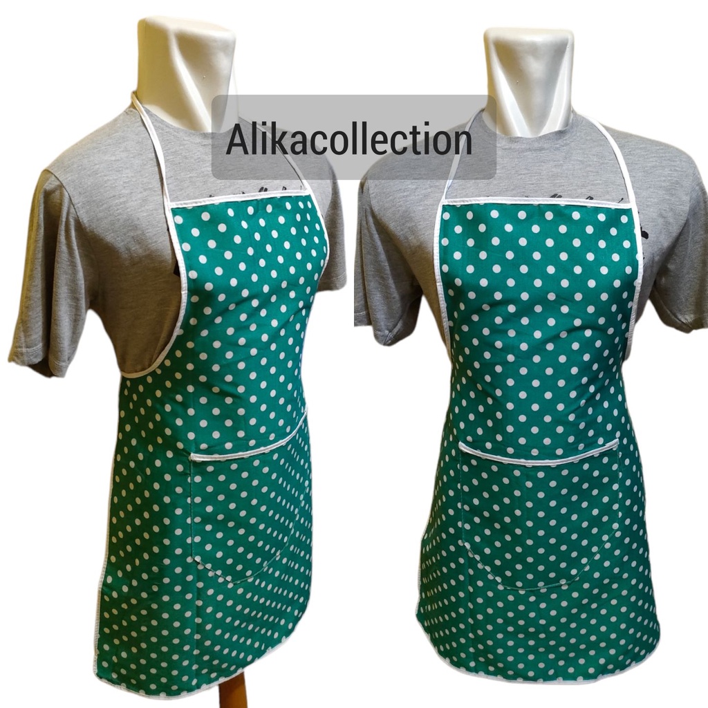 celemek Masak apron masak motif karakter dan polkadot