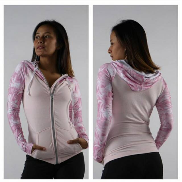 pink flower hoodie