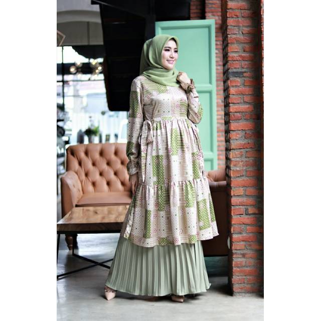 SETELAN TUNIK ROK DAHNA ORI BY GLZ