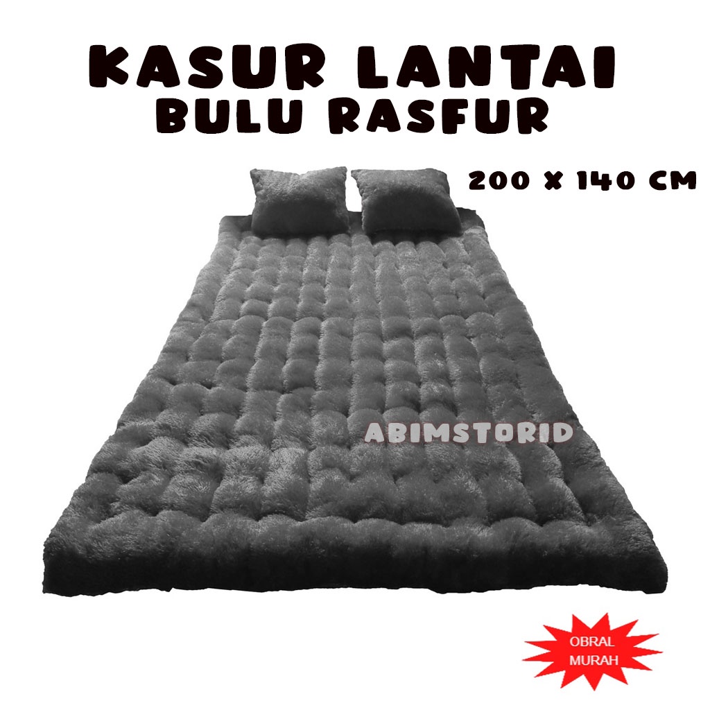 ABIMSTORID terbaru Kasur Lantai Gender Kualitas Premium Bulu Rasfur  Bonus 2 Bantal Kasur Menul Ceu 