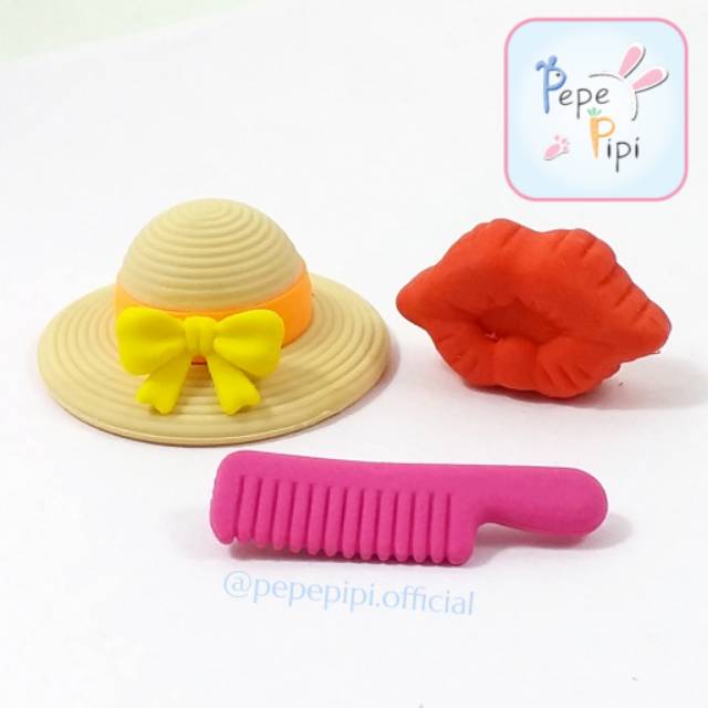 Penghapus Food Vegetable Fruit Hat - Makanan Buah Sayur Topi Pouch Eraser Setip Hapusan