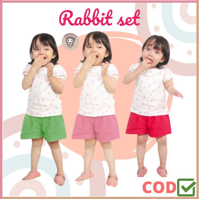 Afsheenastore Setelan Anak Rabbit Set