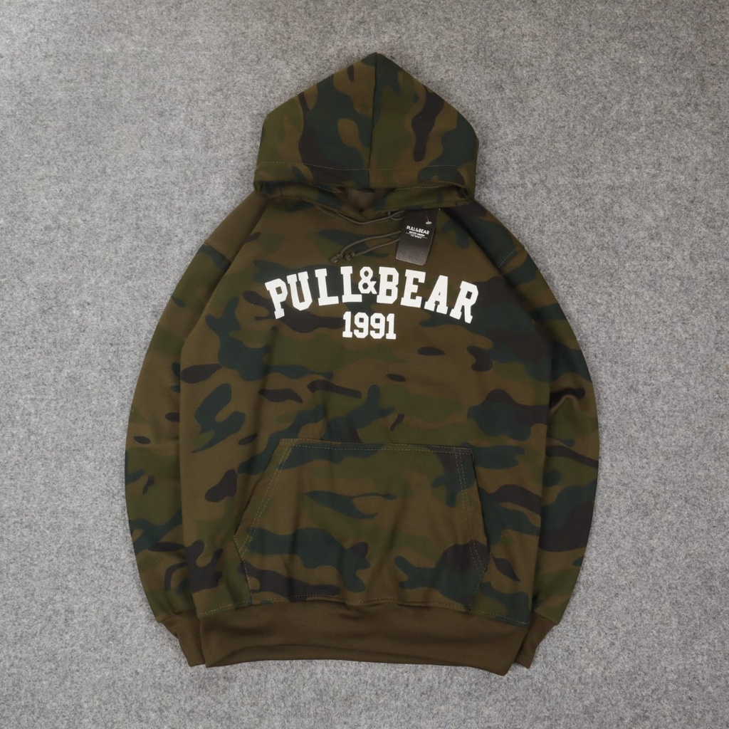 JAKET SWEATER HOODIE P&amp;B 1991 CAMO SABLON UNISEX PREMIUM QUALITY