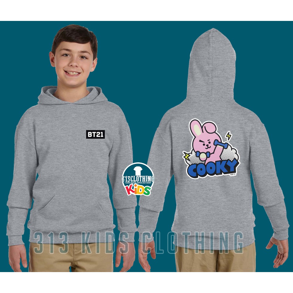 Jaket Anak Hoodie Anak Cooky BT21 BTS 002 - 313 Kids