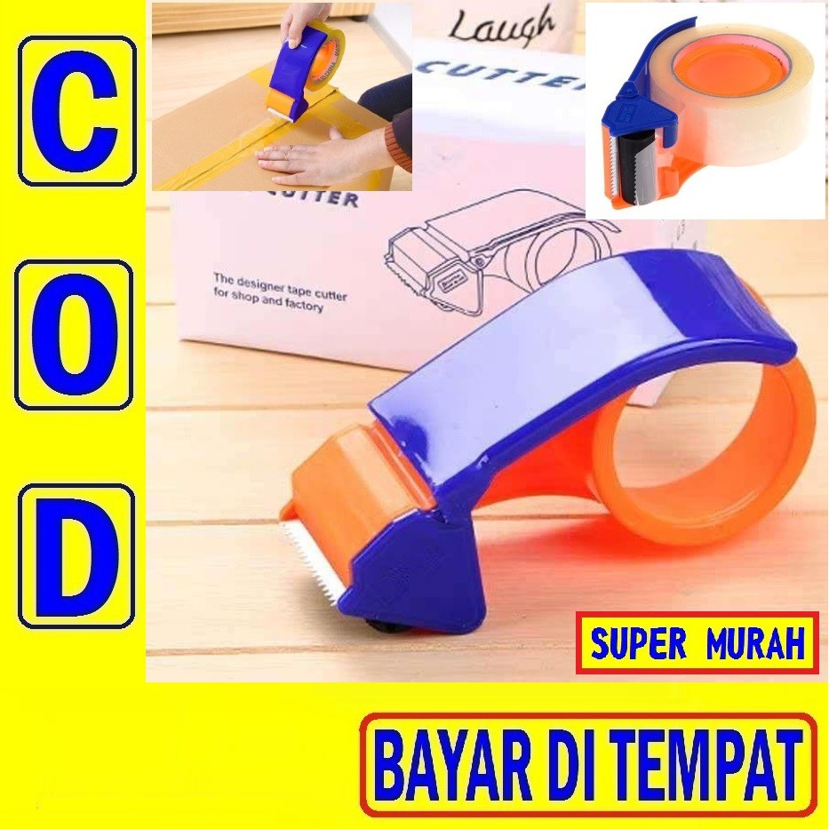 

25P ALAT PEMOTONG LAKBAN Isolasi Tempat Solasi Solatip Tape Cutter Dispenser 2 Inch Besar