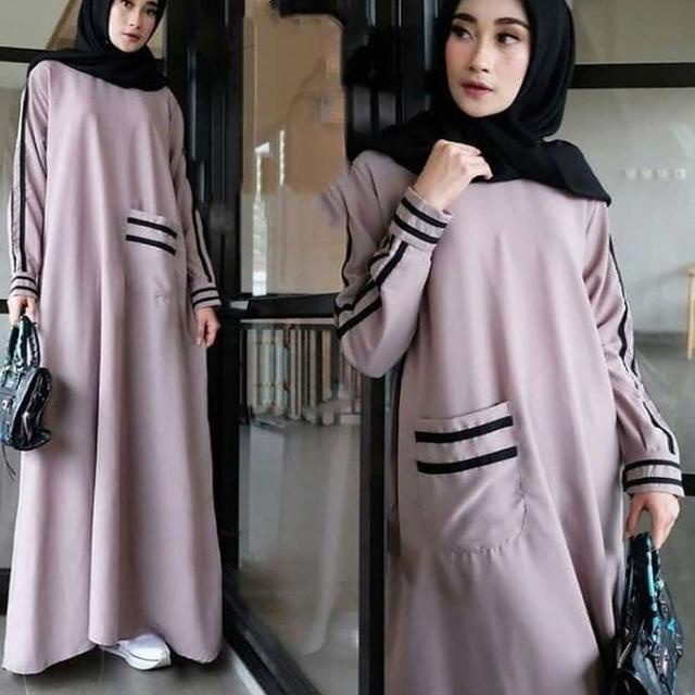 Terlaris ZMBN7 Gamis Jumbo Ceruty Mewah Bigsize Cantik Baju Kondangan Wanita M7X0 Baju Gamis Syar'i