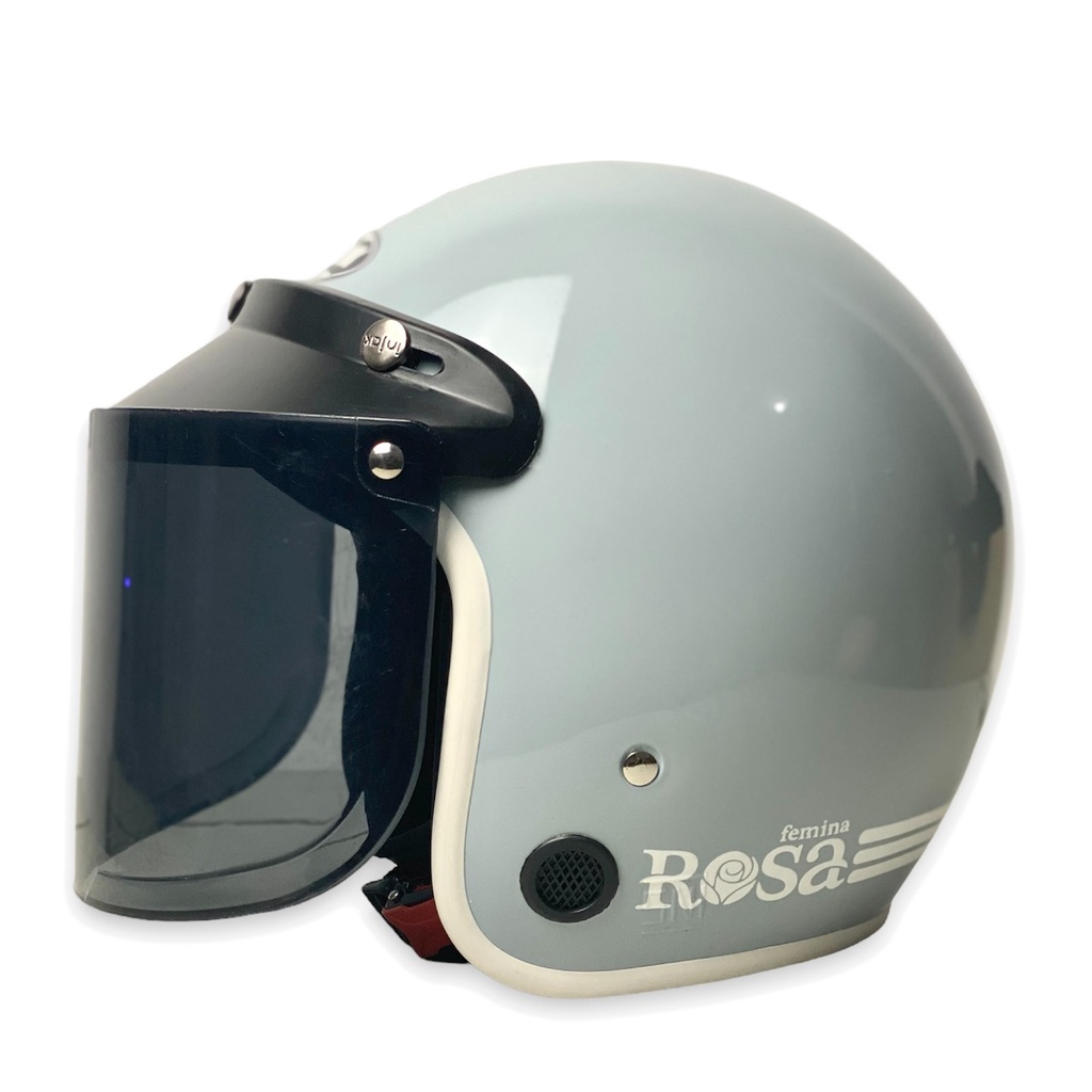 Helm Bogo Dewasa Wanita Kekinian Motor Sni Helem Retro Terbaru