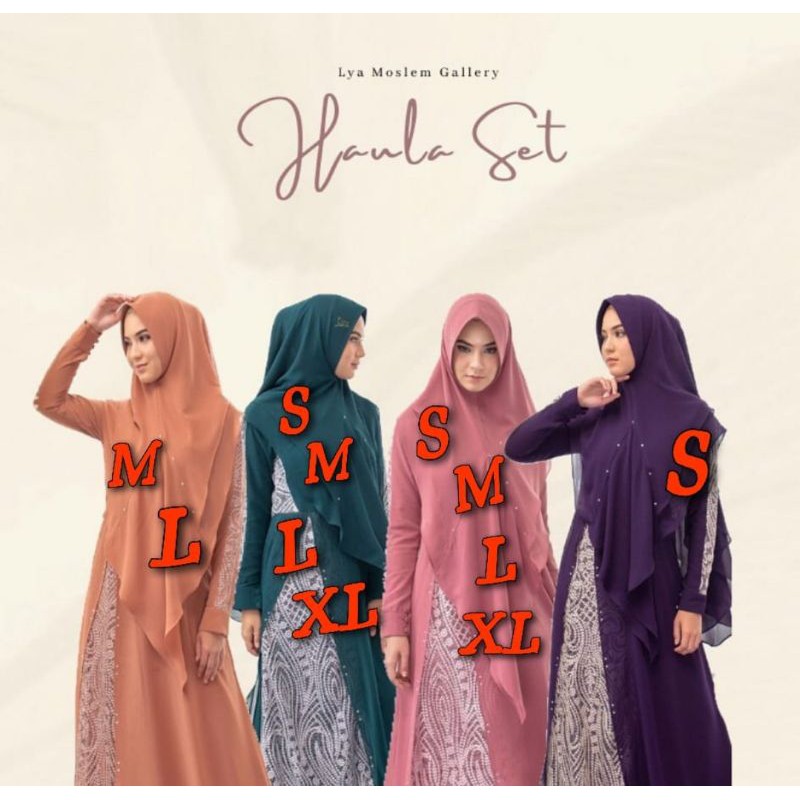 READY Haula set syari by Lya moslem gallery