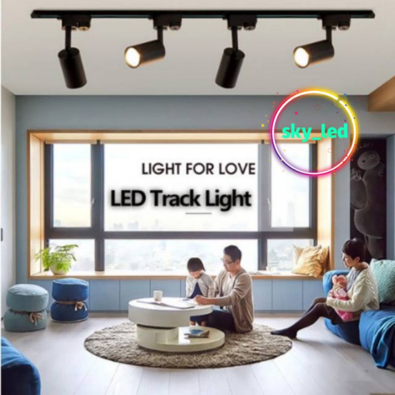 SKY_LED LAMPU RELL TRACK LED SOROT LAMPU SOROT TRACKLIGHT REL SPOTLIGHT 15W / 20W /30W