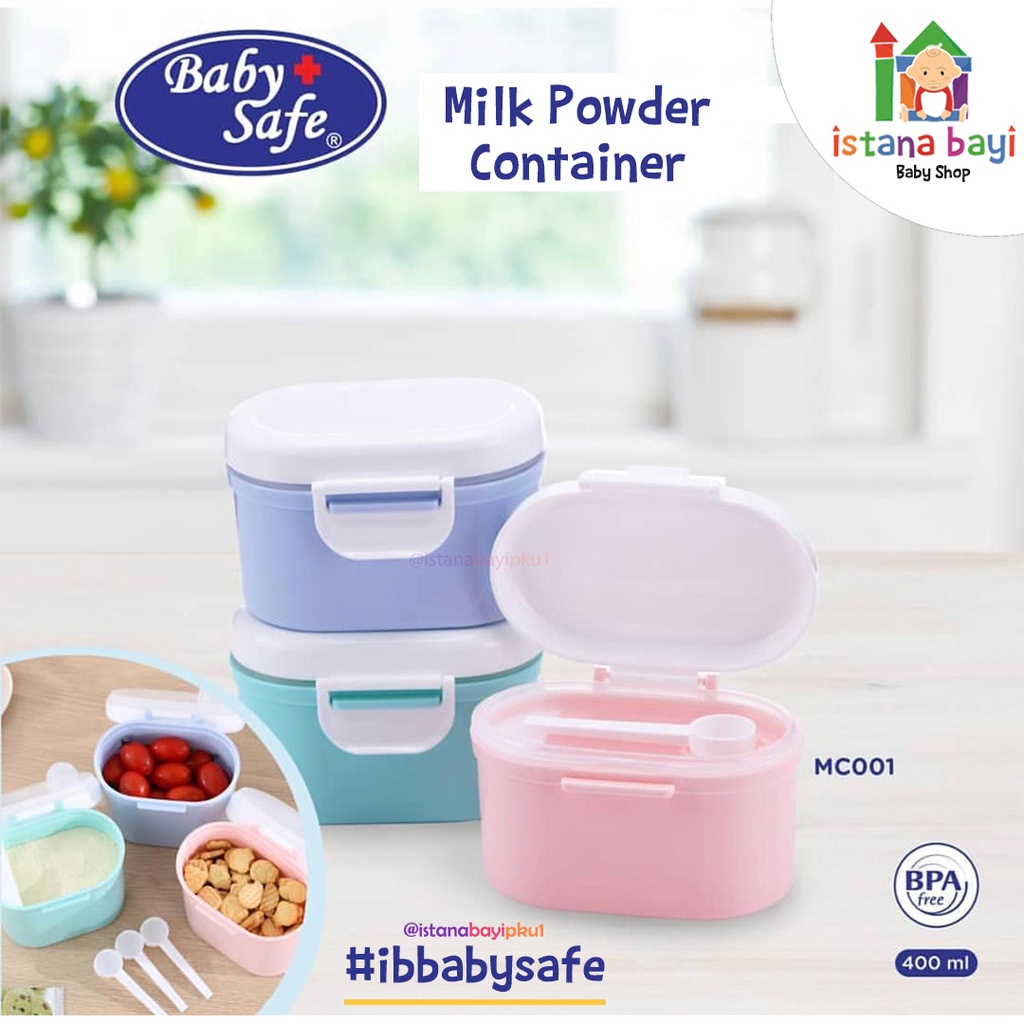 Baby Safe Milk Powder Container 400 ml - Baby Safe MC001/wadah susu bubuk/tempat susu bayi