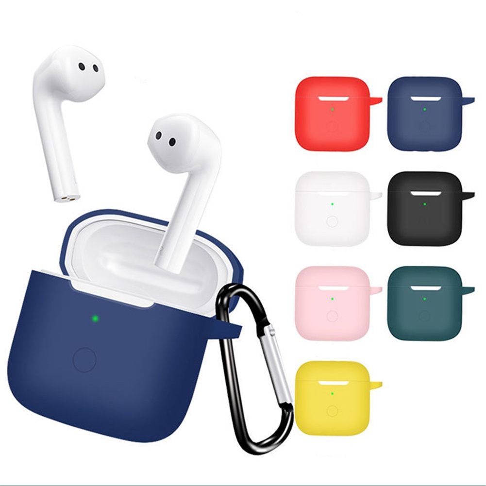 Case Pelindung Earphone Bahan Silikon Dengan Carabiner Untuk Xiaomi Redmi Buds 3