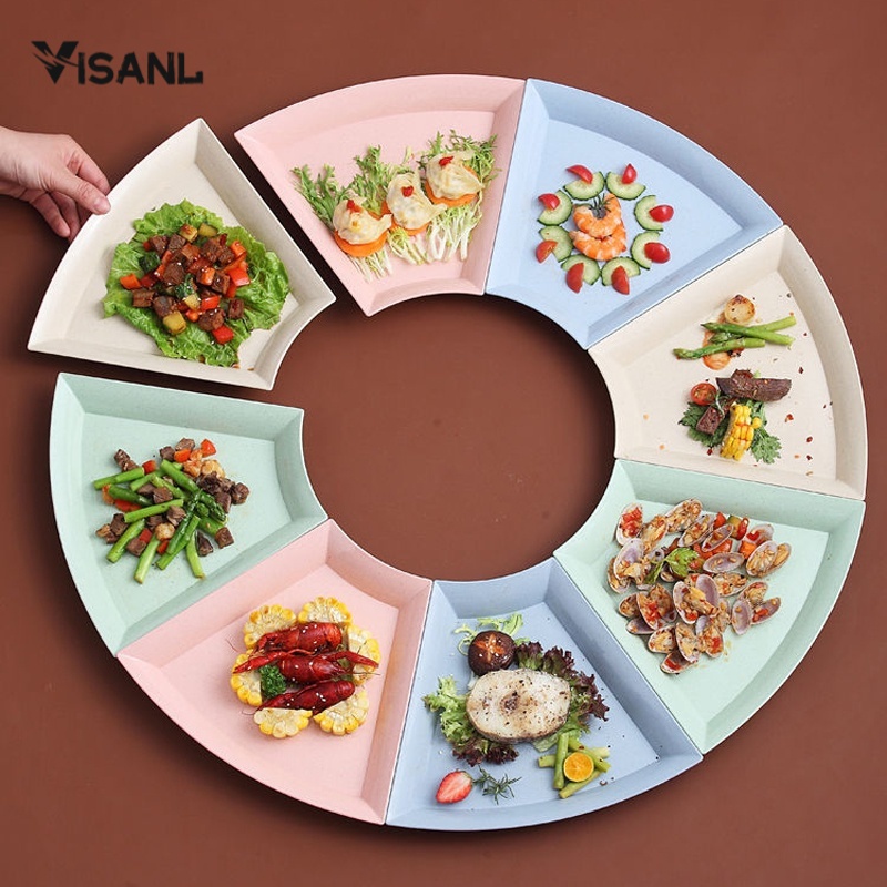 Dinner Plate Piring Makan Ala Piring Bulan melamin Piring Saji BPA FREE