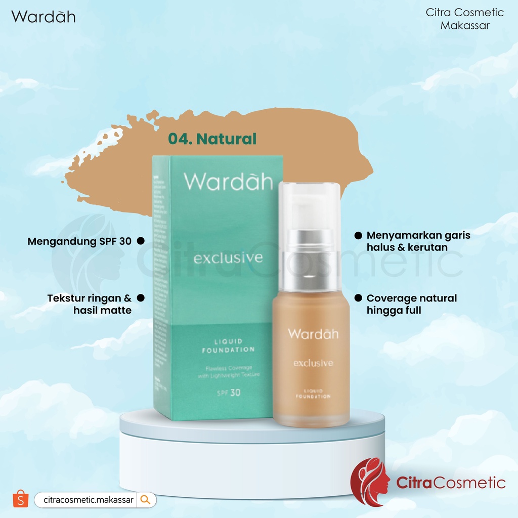 Wardah Exclusive Liquid Foundation 20 Ml