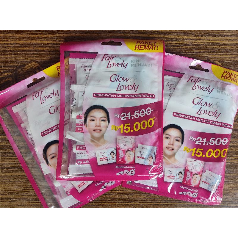 Fair &amp; lovely masker serum /fair n lovely masker wajah / glow n lovely paket hemat