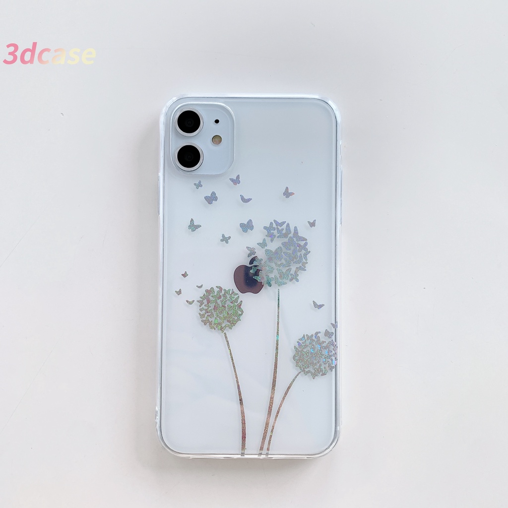 Soft Case Motif Kupu-Kupu Untuk Compatible For IPhone 7 8 Plus X 11 Xs 7 Plus 8 Plus Se 2020