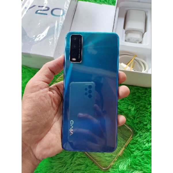 HANDPHONE HP SECOND BEKAS. VIVO Y20 3/64 FULLORI MULUS 96%
