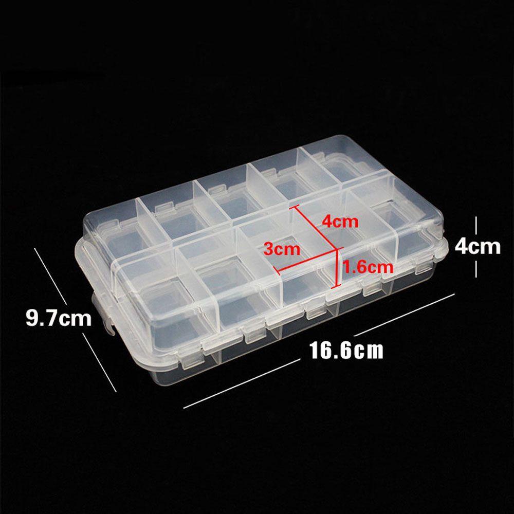 Lanfy Kotak Pancing Transparan Tahan Lama Lure Umpan Aksesoris Memancing Lure Box Lure Storage Box Umpan Case