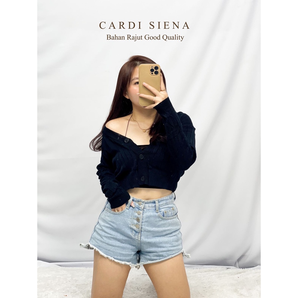 Basic id fashion Cardigan wanita rajut Siena