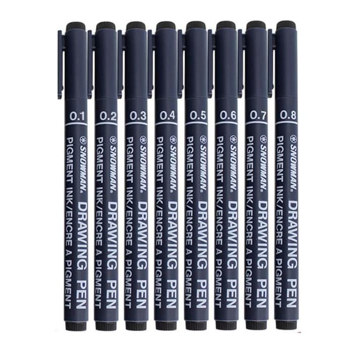 

Pendrawing- Drawing Pen Snowman 0.1- 0.8 - 0.1 -Drawing-Pen.