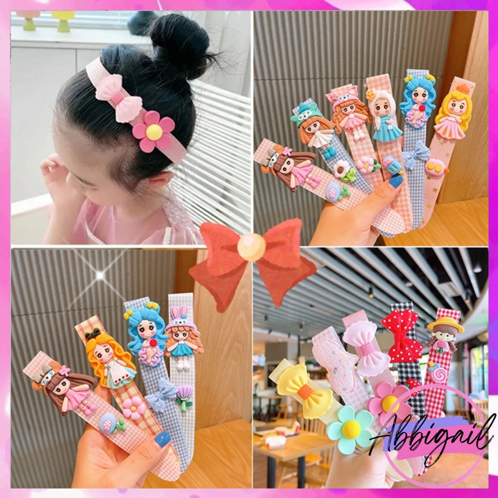 𝘈𝘉𝘎✰ Bando Perekat Gaya Korea Velcro Headband / Aksesories Rambut Gaya Korea Anak &amp; Dewasa 1045