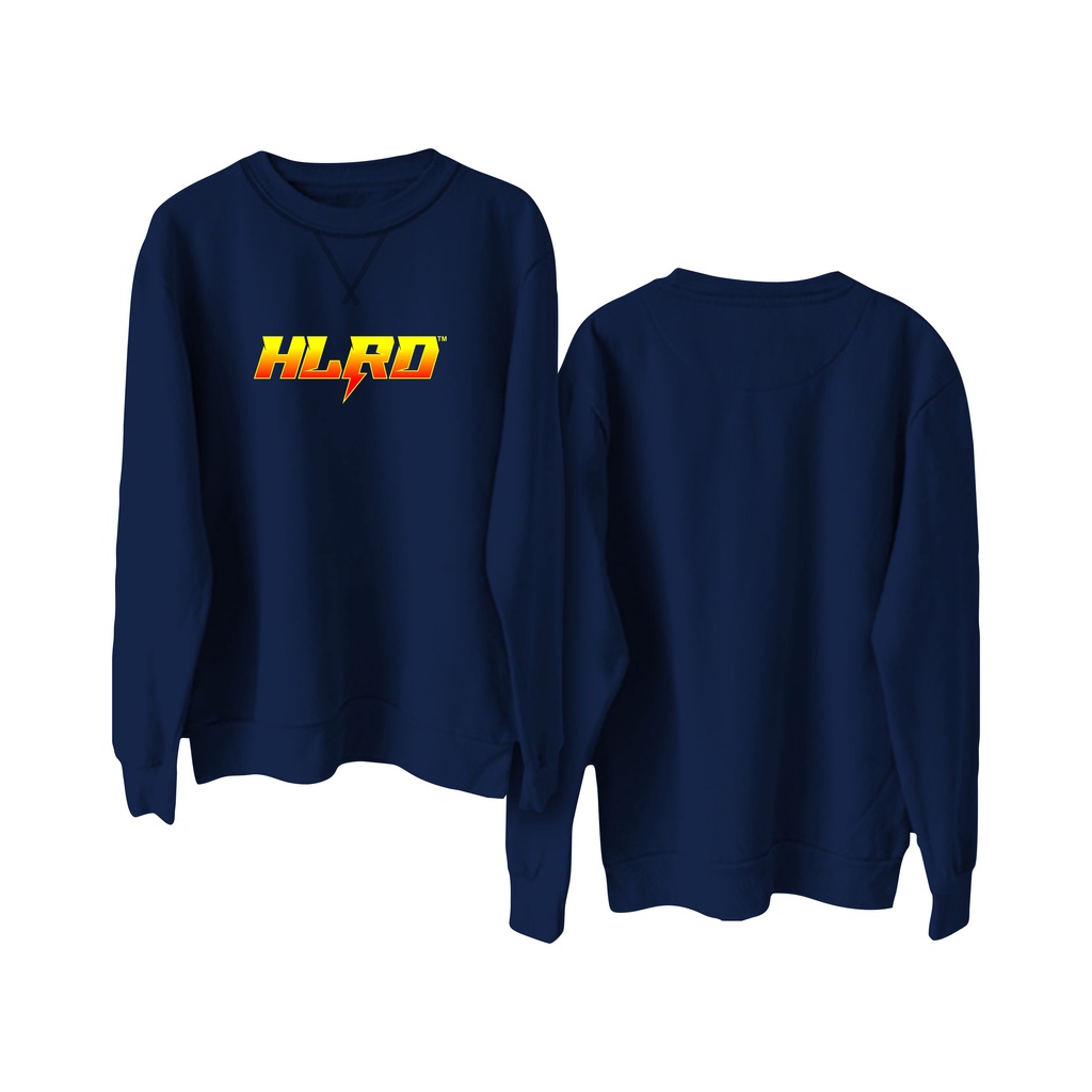 Holyrider Sweter Basic Print Gradasi HLRD || Crewneck sweatshirt sablon DTF  size M - XXL ( Pria &amp; Wanita )