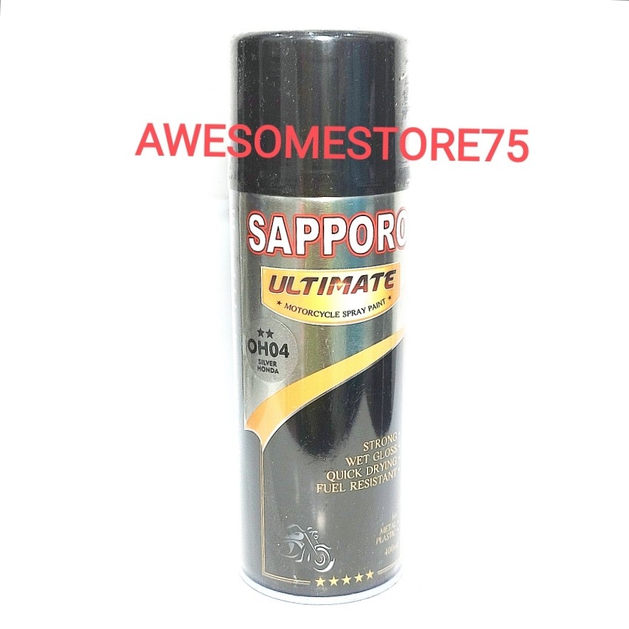 SAPPORO ULTIMATE ** OH04 SILVER HONDA ORIGINAL SERIES Perak Doff Metalik Metallic Cat Semprot