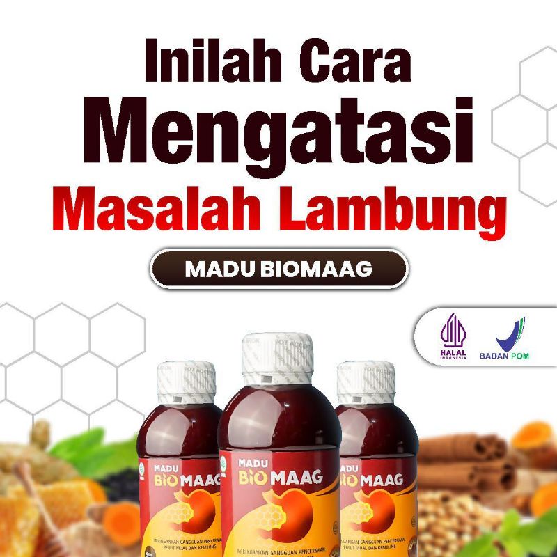 MADU BIOMAAG MADU ASAM LAMBUNG MAG GERD PERUT KEMBUNG TUKAK LAMBUNG BIOMAG BIOMAH BIO MAAG Zestmag f