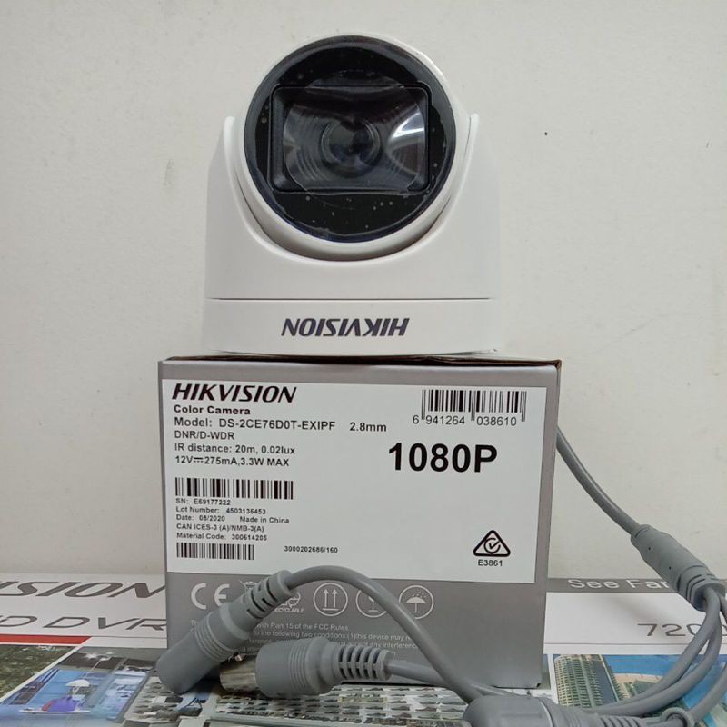 CCTV INDOOR HIKVISION 2MP DS-2CE76DOT-EXIPF