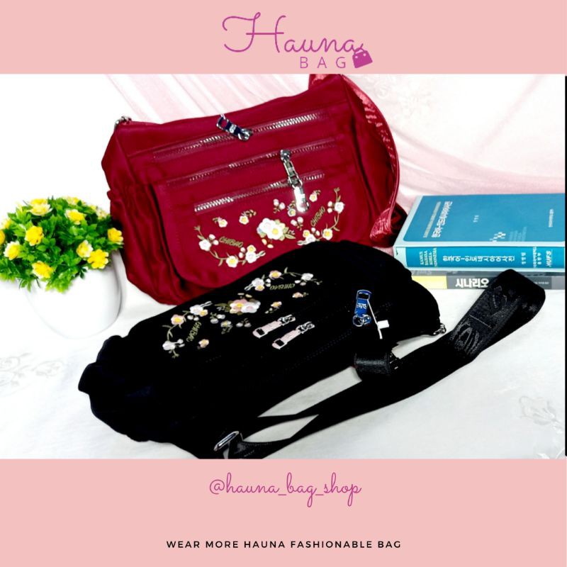 Tas impor original (CHIBAO SELEMPANG BORDIR BUNGA)