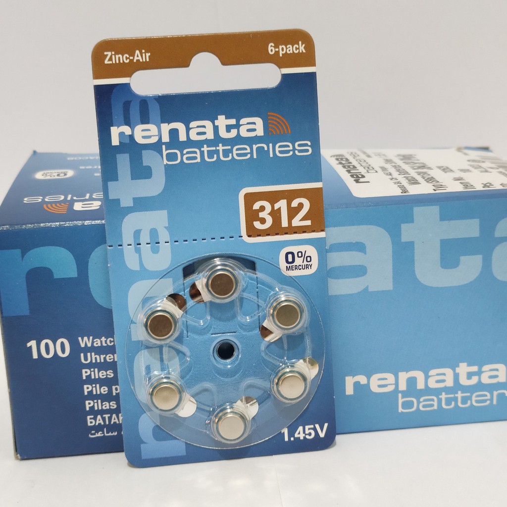 Batre Renata original za 312 berkualitas batre alat bantu