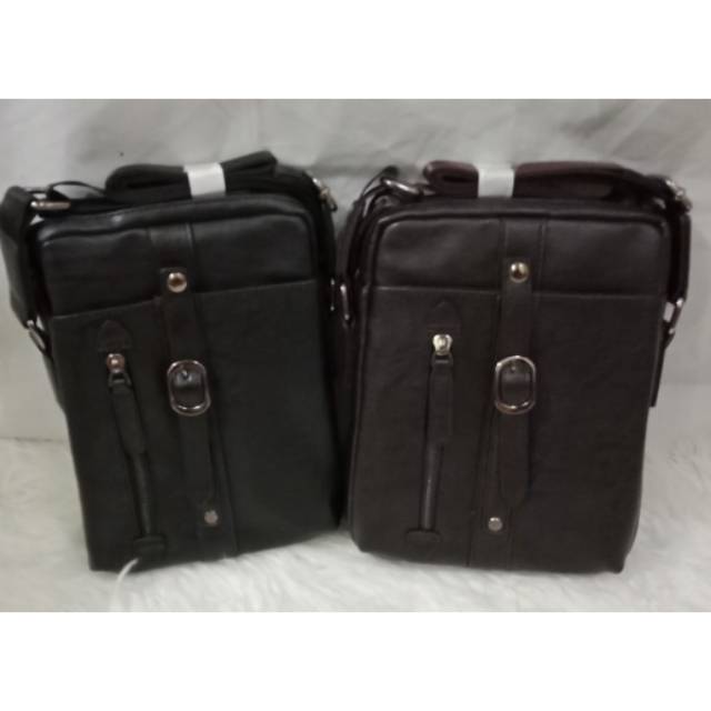 Tas selempang premium kulit pria fashion