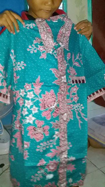 Dress Batik Couple Zoya Bunga Plus Anak
