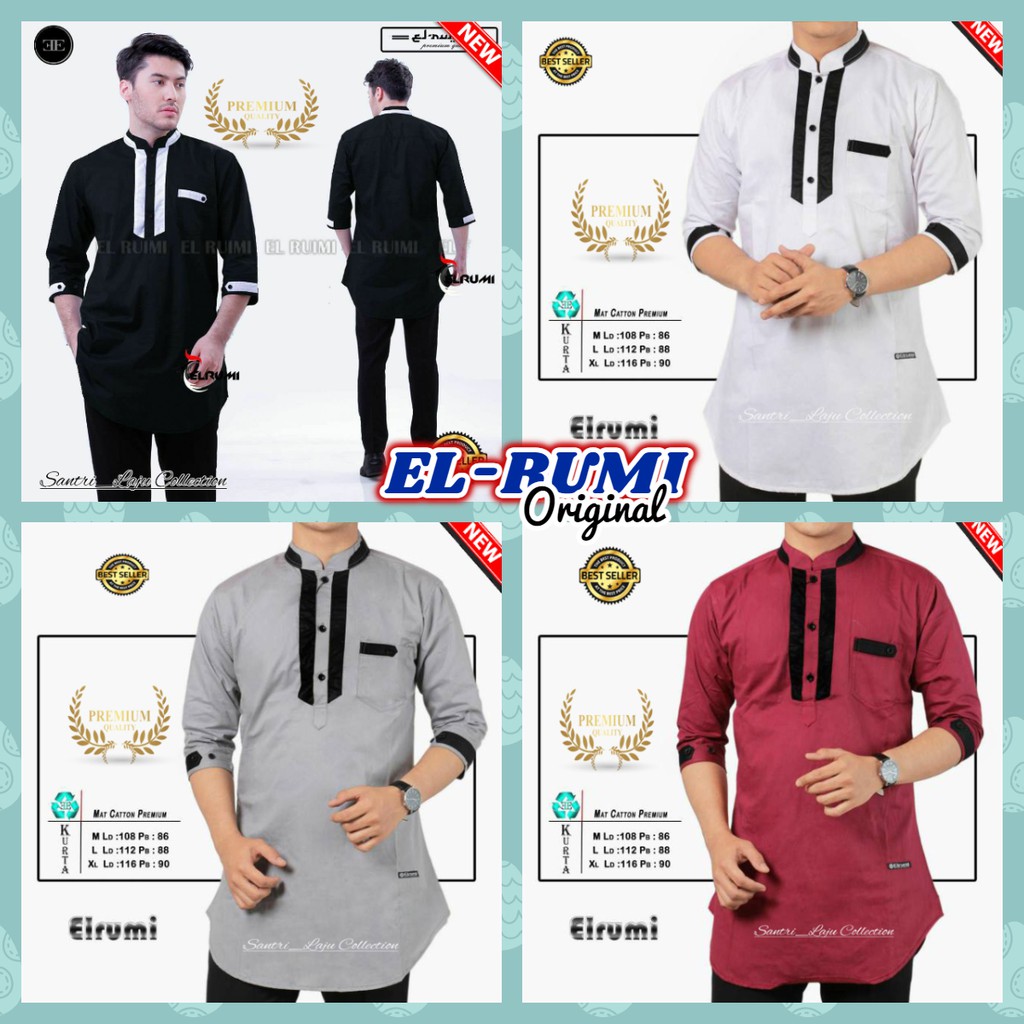 KURTA PAKISTAN GAMIS PRIA LENGAN PANJANG COWOK LAKI LAKI DEWASA BAHAN DENIM PREMIUM TERBARU ORIGINAL