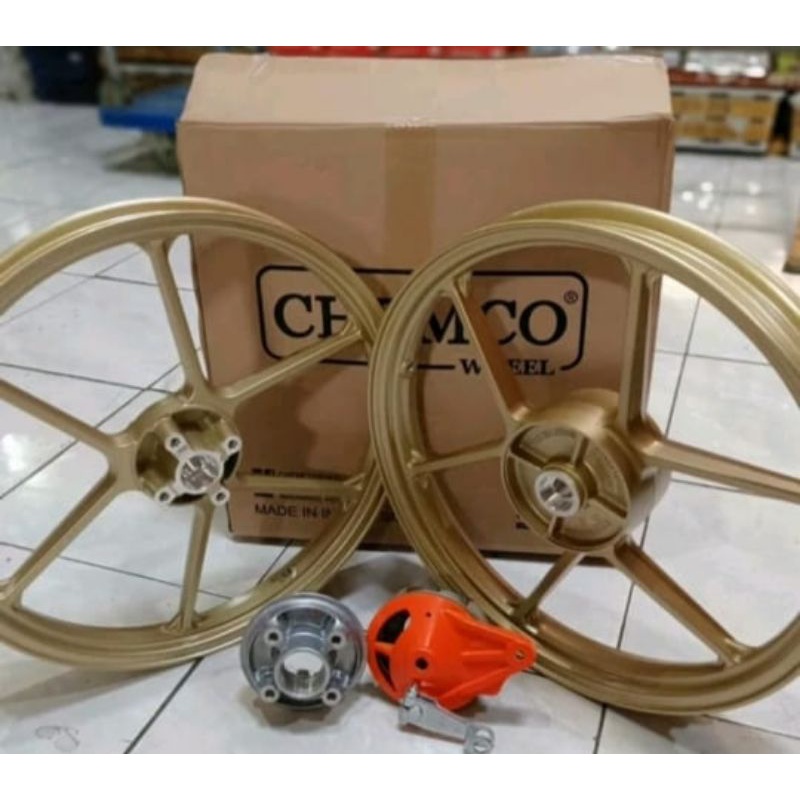 pelek brt chemco gold cocok buat fizr jupiter z cb rx king vixion