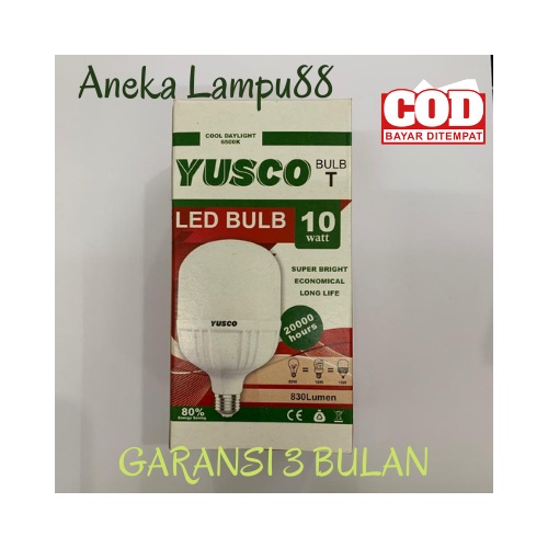 Lampu LED 10 WATT YUSCO putih - BOHLAM 10watt yusco - lampu 10 watt