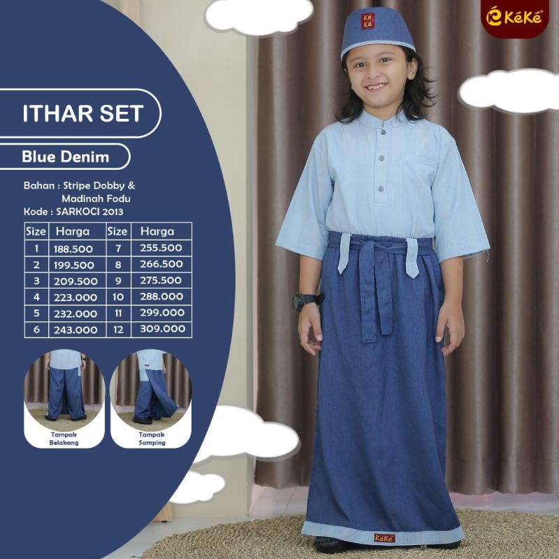 ITHAR SET, KOKO ANAK KEKE SET SARUNG CELANA