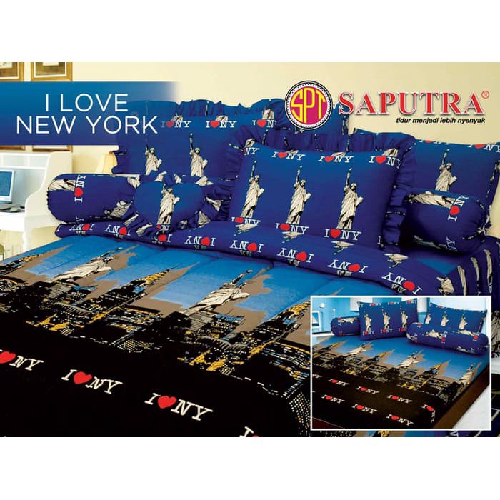 Saputra Sprei 160x200 New York / Seprai No 2