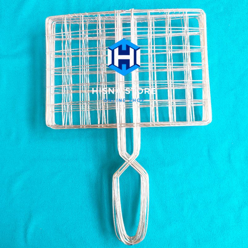 Alat Panggang stainless jepit Jumbo. panggangan Ikan.sate.ayam. alat bakaran