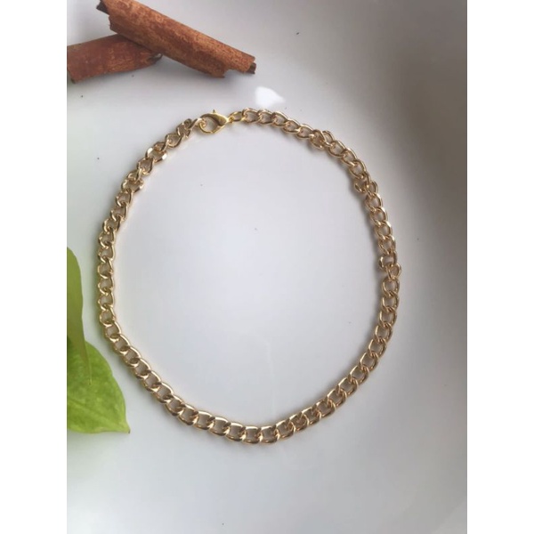 Byanca kalung Padat gaya Retro Tahan karat/luntur